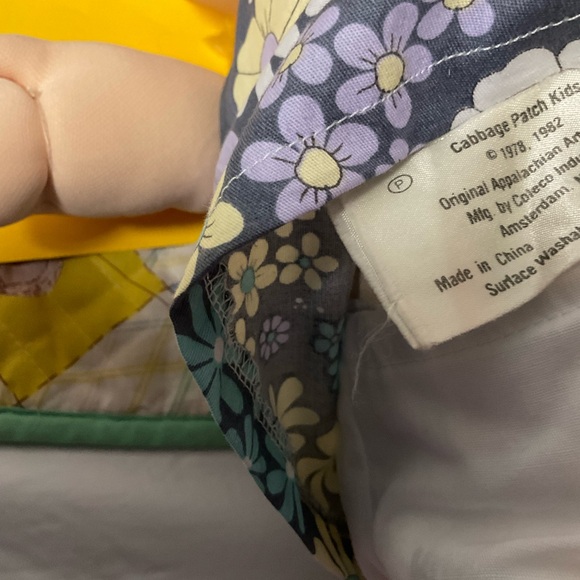 RARE Vintage Cabbage Patch Kid Girl Blonde Cornsilk Hair Blue Eyes HM#18 1987 - Picture 9 of 10